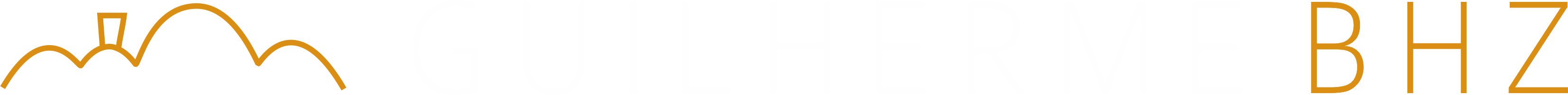 logomarca guilherme bhz com detalhes laranja
